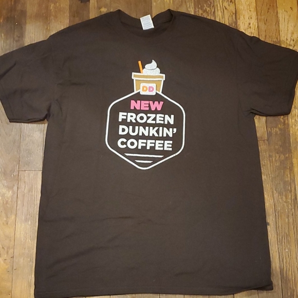 dunkin donuts Tops - New Dunkin donuts frozen coffee t shirt large